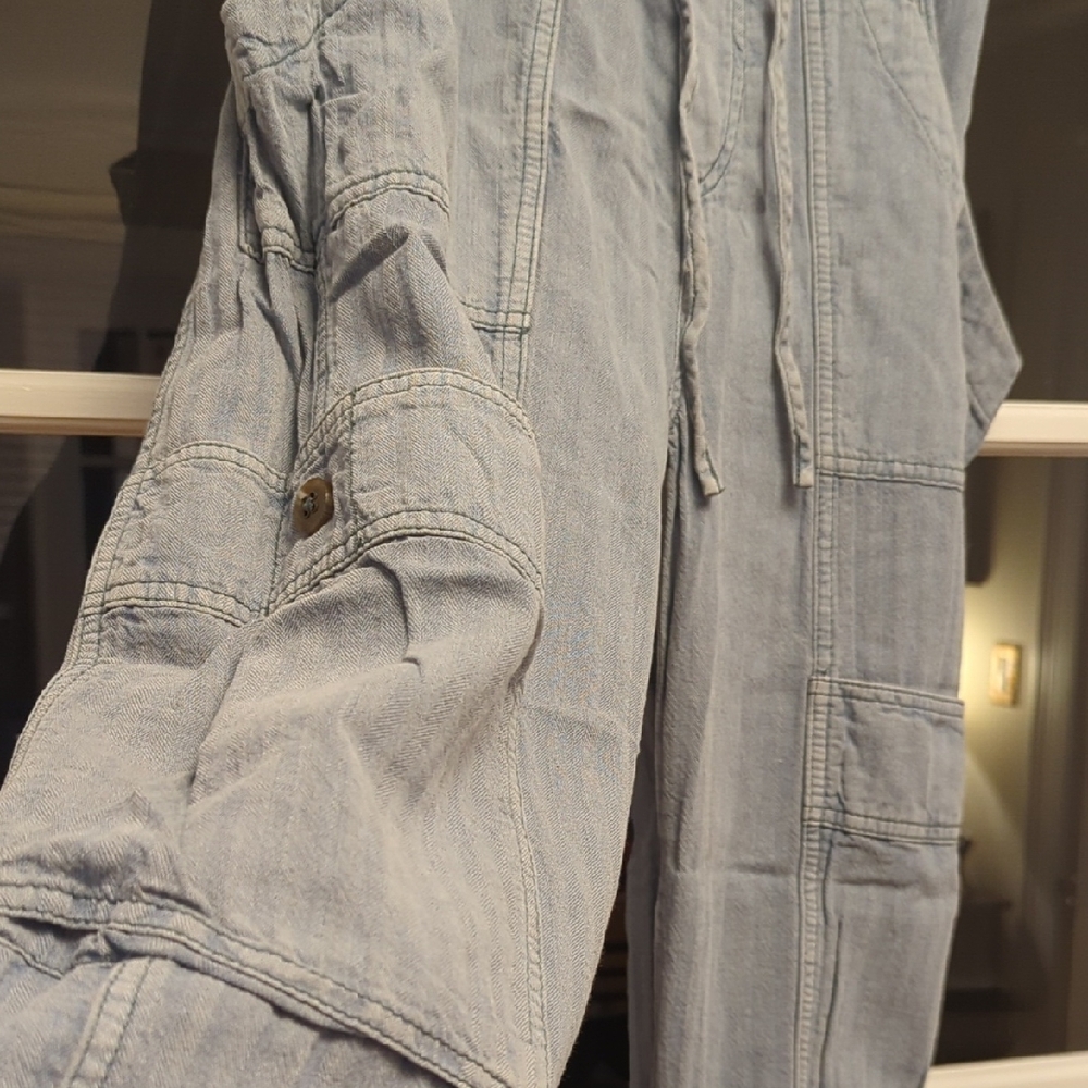 Free People Blue Jogger Pants Size XS - Picture 2 of 11